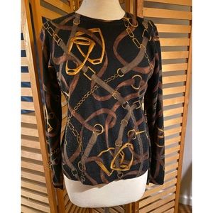 Lauren Ralph Lauren equestrian silk/cashm sweater